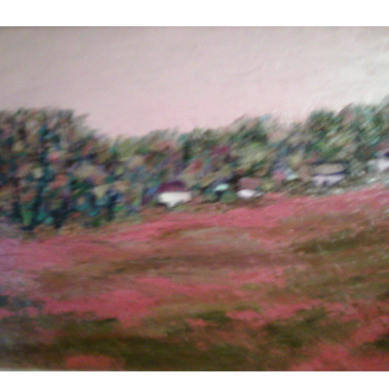 Peisaj din Adâncata,  ulei pe pânză, 43x33 cm-2000