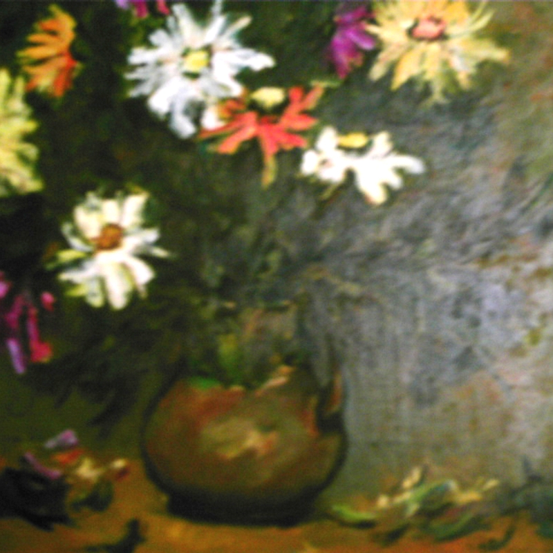 Narcise 1, ulei pe pânză,45x35 cm-1997